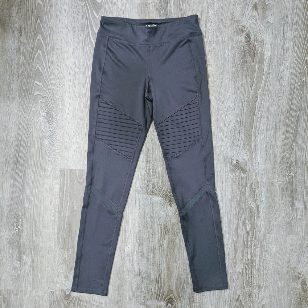 🤍 Grey Ribbed Active Leggings with Mesh Old Navy
